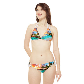 Strappy Bikini Set (AOP)