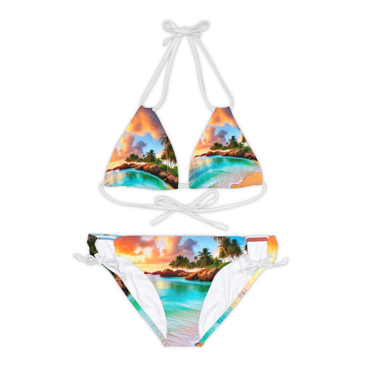 Strappy Bikini Set (AOP)