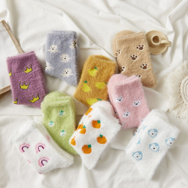 Women Plush Home Sleeping Socks