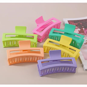 13 CM Super Large Rectangular Frosted Women Hair Claw Hairpin Hair Clip Headwear Shark Clip Women Hair Accessories