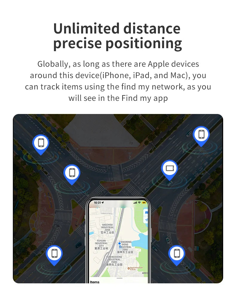 Smart Air Tag For Apple Find My Mini Smart Tracker GPS Tracker Reverse Track Lost Phone Pet Children IOS System MFI Smart Tag