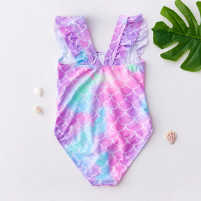 3-10years girls swimsuit 2023 fashion mermaid unicorn swimwear for children