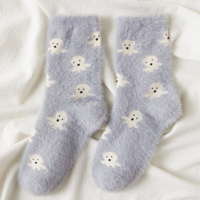 Women Plush Home Sleeping Socks