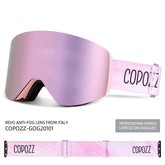 Ski Goggles Magnetic Double Layer Anti-fog